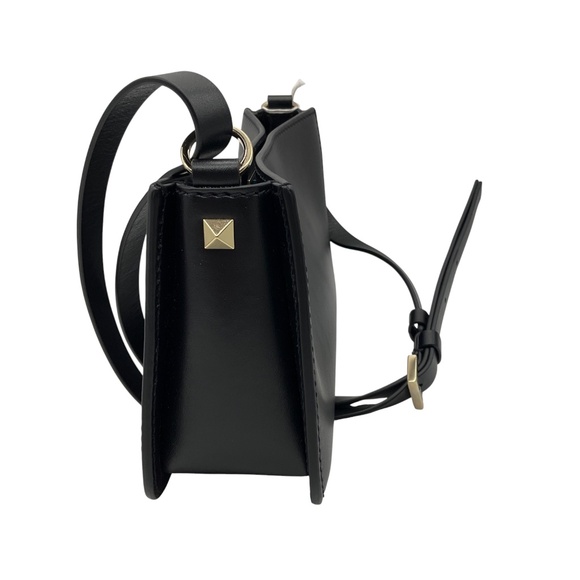 VALENTINO GARAVANI BLACK ROCKSTUD FIERCE SMALL CALFSKIN SHOULDER BAG - Picture 2 of 15